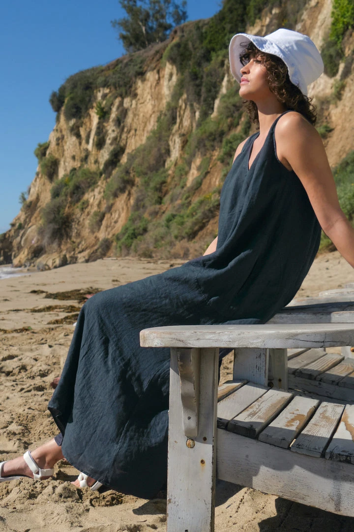 Velvet By Graham & Spencer Womens ACADIA LINEN MAXI DRESS 4 Velvet By Graham & Spencer Womens ACADIA LINEN MAXI DRESS