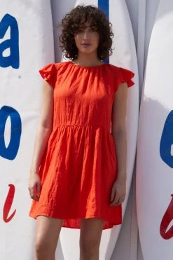 Velvet By Graham & Spencer Womens EVONNE LINEN DRESS