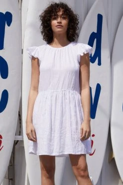 Velvet By Graham & Spencer Womens EVONNE LINEN DRESS