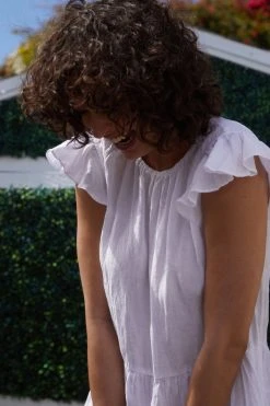 Velvet By Graham & Spencer Womens EVONNE LINEN DRESS