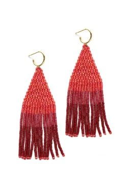 FRANJA BEADED FRINGE EARRINGS BY BLUMA PROJECT Womens