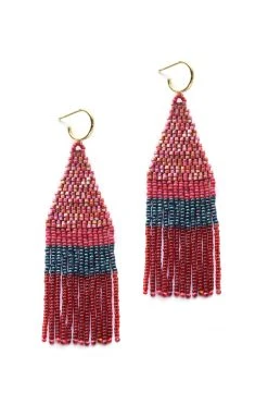 FRANJA BEADED FRINGE EARRINGS BY BLUMA PROJECT Womens