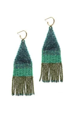 FRANJA BEADED FRINGE EARRINGS BY BLUMA PROJECT Womens