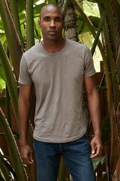 Velvet By Graham & Spencer Mens AMARO CREW NECK SLUB TEE