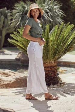 Velvet By Graham & Spencer Womens TWEETIE COTTON GAUZE PANT