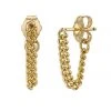 Velvet By Graham & Spencer Jewelry CHAIN LINK HUGGIES IN GOLD BY SLOAN