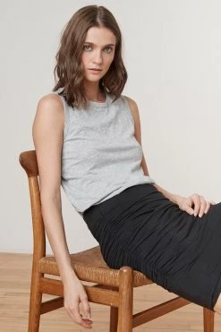 Velvet By Graham & Spencer MALENE GAUZY WHISPER PENCIL SKIRT