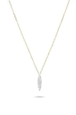 Velvet By Graham & Spencer Accessories TINY PAVÉ MARQUISE NECKLACE By ADINA REYTER