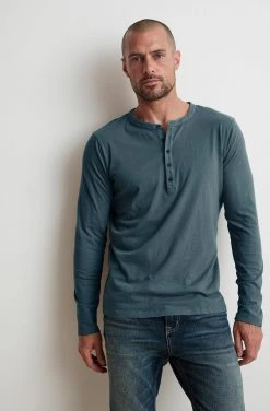 Velvet By Graham & Spencer ALVARO COTTON JERSEY HENLEY
