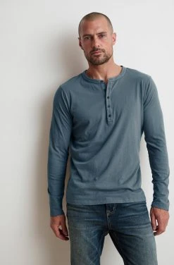 Velvet By Graham & Spencer ALVARO COTTON JERSEY HENLEY