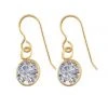 Sloan Studio CZ BEZEL DROP EARRINGS BY SLOAN