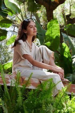 Velvet By Graham & Spencer ELIA COTTON GAUZE JUMPSUIT Womens