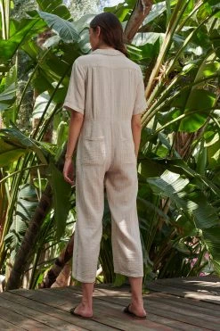Velvet By Graham & Spencer ELIA COTTON GAUZE JUMPSUIT Womens