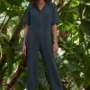 Velvet By Graham & Spencer ELIA COTTON GAUZE JUMPSUIT Womens