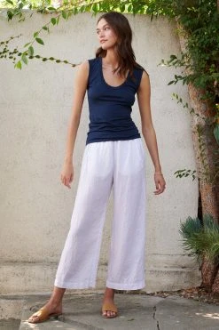 Velvet By Graham & Spencer Womens LOLA LINEN PANT