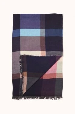 PLAID WOOL BLEND SCARF BY EPICE Womens