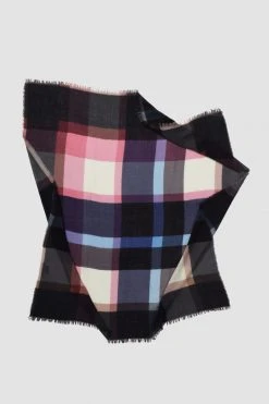 PLAID WOOL BLEND SCARF BY EPICE Womens