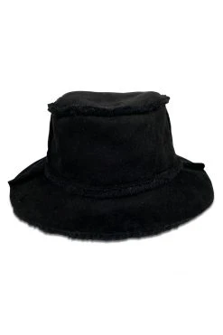 Velvet By Graham & Spencer REVERSIBLE FAUX SHEARLING BUCKET HAT 10 Velvet By Graham & Spencer REVERSIBLE FAUX SHEARLING BUCKET HAT