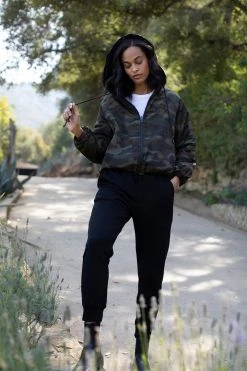 Velvet By Graham & Spencer AUDREE REVERSIBLE CAMO SHERPA JACKET Womens