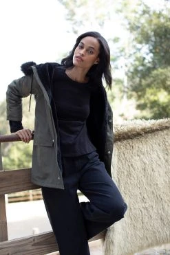 Velvet By Graham & Spencer Womens PEGGY PUFF SLEEVE SWEATSHIRT