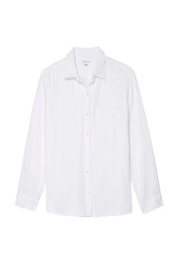 Velvet By Graham & Spencer BAILEY COTTON GAUZE SHIRT Womens