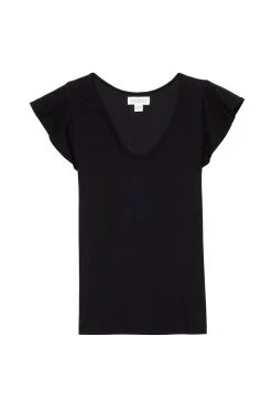 Velvet By Graham & Spencer RASHIDA SCOOP NECK TEE Womens