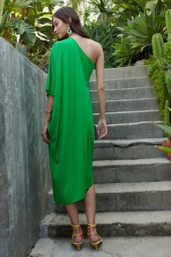 Velvet By Graham & Spencer Womens MONET ONE SHOULDER MAXI DRESS