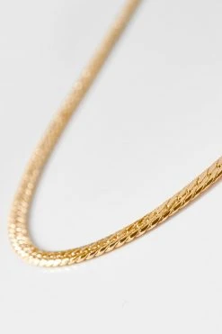 MINI DANI HERRINGBONE NECKLACE BY THATCH Womens