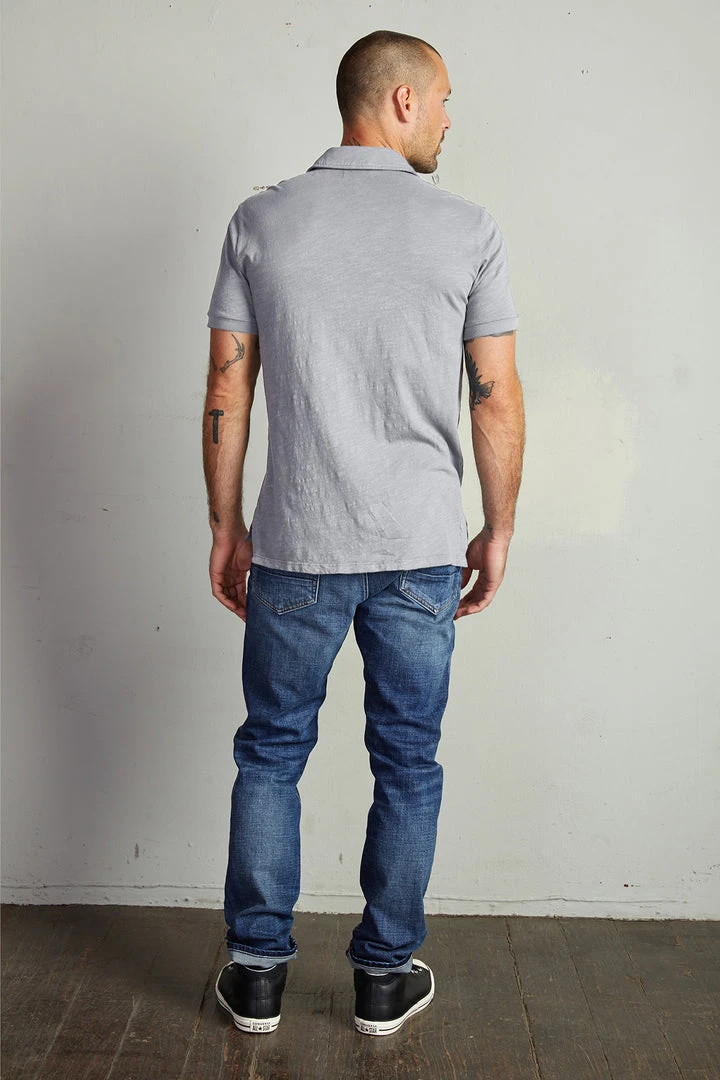 Velvet By Graham & Spencer Mens RANDALL COTTON SLUB POLO 2 Velvet By Graham & Spencer Mens RANDALL COTTON SLUB POLO