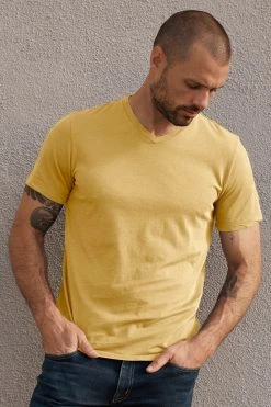 Velvet By Graham & Spencer SAMSEN WHISPER CLASSIC V-NECK TEE Mens
