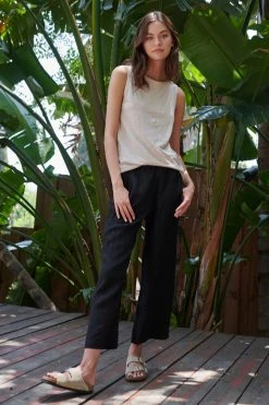 Velvet By Graham & Spencer Womens LOLA LINEN PANT