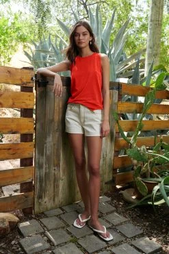 Velvet By Graham & Spencer TAURUS COTTON SLUB TANK