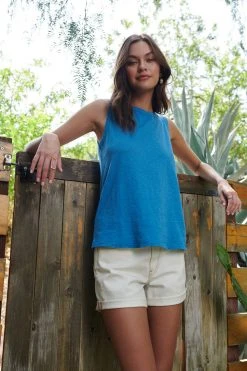 Velvet By Graham & Spencer TAURUS COTTON SLUB TANK