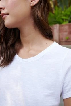 Velvet By Graham & Spencer TILLY ORIGINAL SLUB CREW NECK TEE Womens