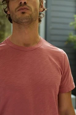 Velvet By Graham & Spencer Mens AMARO CREW NECK SLUB TEE