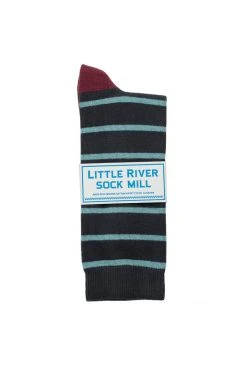 CLUB STRIPE CREW SOCK BY LITTLE RIVER SOCK MILL 15 CLUB STRIPE CREW SOCK BY LITTLE RIVER SOCK MILL