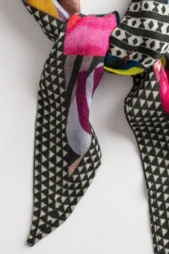 Velvet By Graham & Spencer PRINTED DIAMOND SILK BLEND SCARF BY VISMAYA