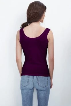 Velvet By Graham & Spencer MOSSY GAUZY WHISPER FITTED TANK