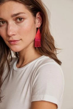 FRANJA BEADED FRINGE EARRINGS BY BLUMA PROJECT Womens