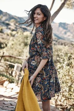 Velvet By Graham & Spencer TORY PRINTED DRESS