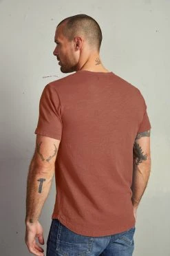 Velvet By Graham & Spencer Mens AMARO CREW NECK SLUB TEE