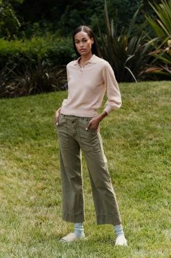 Velvet By Graham & Spencer Womens MYA COTTON CANVAS PANT