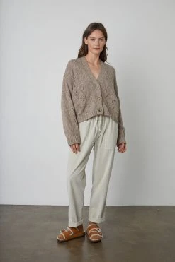 Velvet By Graham & Spencer BETH BUTTON FRONT CARDIGAN