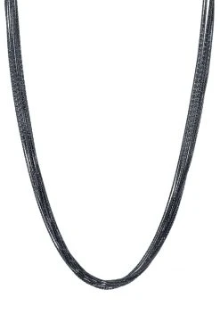 Sloan Studio BLACK RHODIUM NECKLACE BY SLOAN Womens
