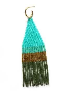FRANJA BEADED FRINGE EARRINGS BY BLUMA PROJECT Womens