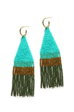 FRANJA BEADED FRINGE EARRINGS BY BLUMA PROJECT Womens