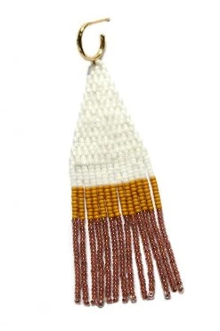 FRANJA BEADED FRINGE EARRINGS BY BLUMA PROJECT Womens