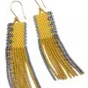 Velvet By Graham & Spencer PAOLA BEADED FRINGE EARRINGS BY BLUMA PROJECT