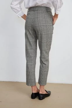Velvet By Graham & Spencer ABIGAIL PLAID STRAIGHT LEG PANT