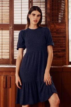 Velvet By Graham & Spencer Womens BRIE PUFF SLEEVE DRESS